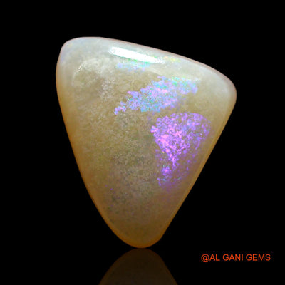 Natural Untreated Fire Opal Loose Gemstone Trillion Cabochon From Australia 2.00 Cts 11x8x4 mm AE-393
