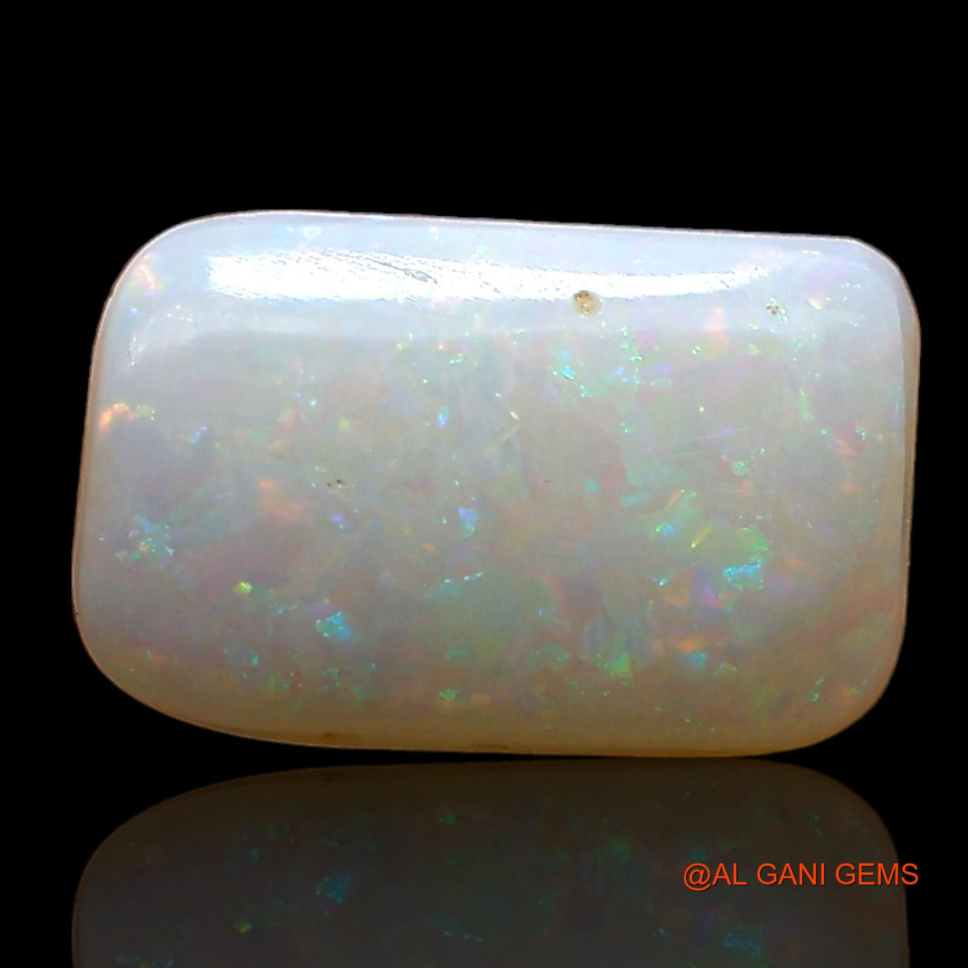 Natural Untreated Fire Opal Loose Gemstone Square Cabochon From Australia 1.00 Cts 10x7x2 mm AE-394
