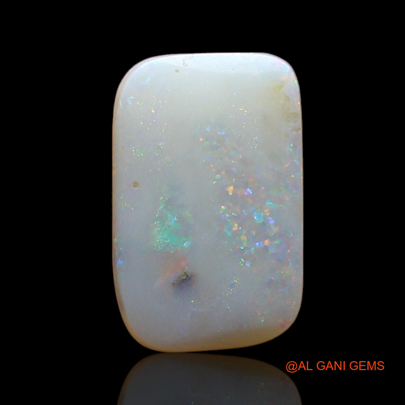 Natural Untreated Fire Opal Loose Gemstone Square Cabochon From Australia 1.00 Cts 10x7x2 mm AE-394