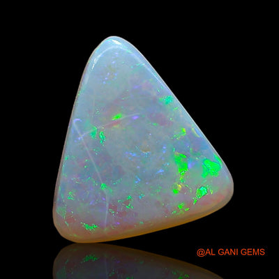 0.80 Cts Natural Australian Fire Opal Loose Gemstone Trillion Cabochon 9x8x1 mm AE-396
