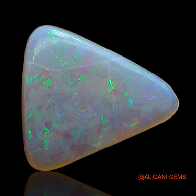 0.80 Cts Natural Australian Fire Opal Loose Gemstone Trillion Cabochon 9x8x1 mm AE-396