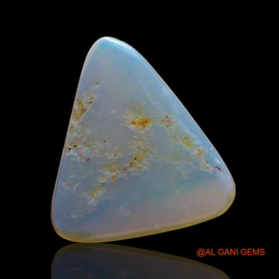 0.80 Cts Natural Australian Fire Opal Loose Gemstone Trillion Cabochon 9x8x1 mm AE-396