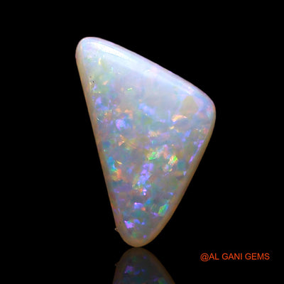 0.70 Cts Unheated Australian Fire Opal Loose Gemstone Trillion Cabochon Natural 11x6x1 mm AE-397