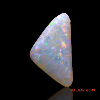 0.70 Cts Unheated Australian Fire Opal Loose Gemstone Trillion Cabochon Natural 11x6x1 mm AE-397