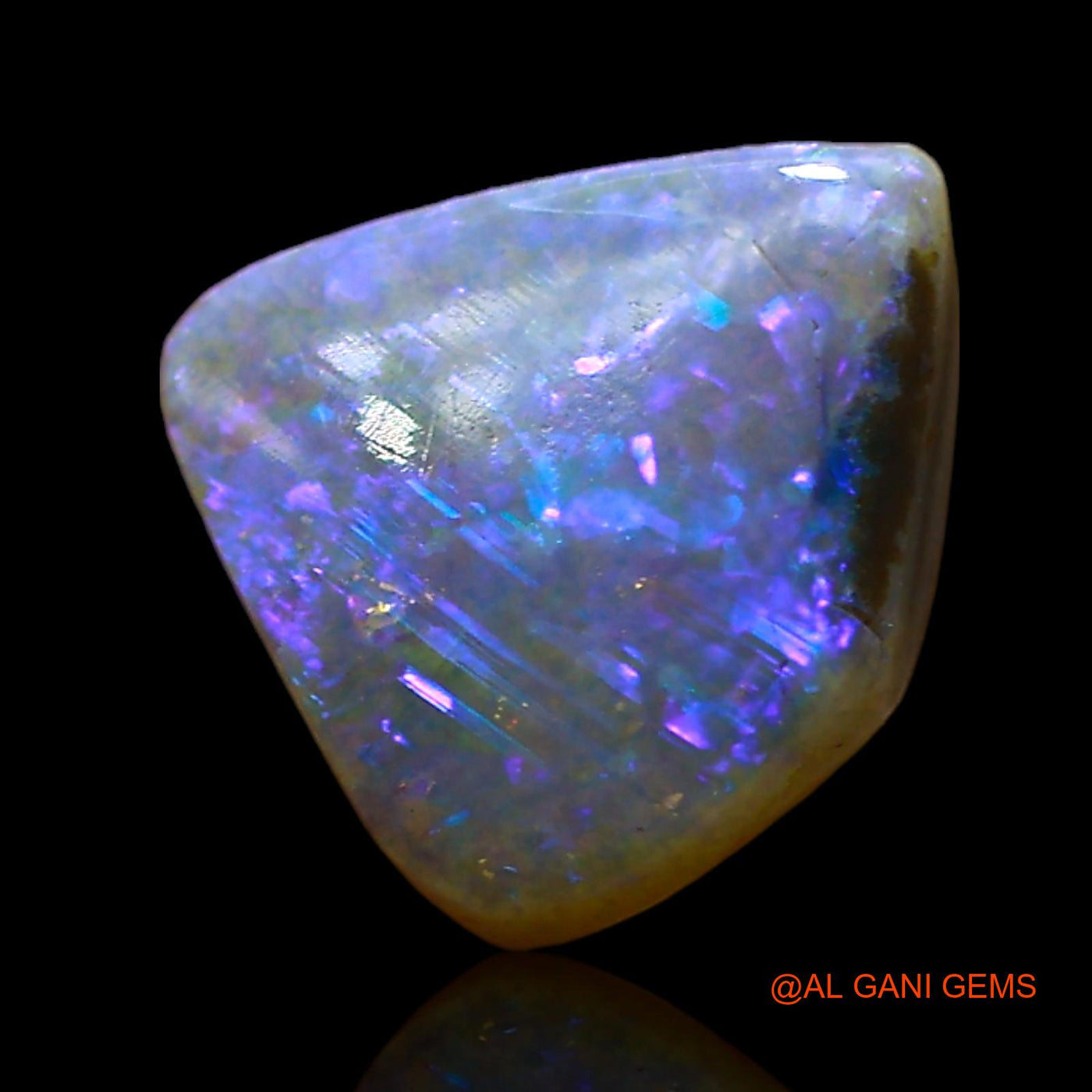 Natural Untreated Fire Opal Loose Gemstone Fancy Cabochon From Australia 1.00 Cts 8x8x3 mm AE-398