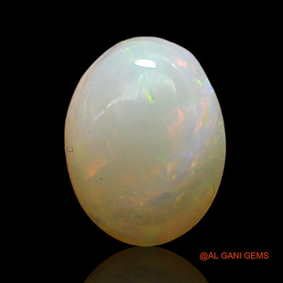 Natural Fire Opal Gemstone 1.00 Cts Loose Oval Cabochon From Australia 8x6x4 mm AE-399