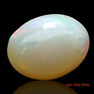 Natural Fire Opal Gemstone 1.00 Cts Loose Oval Cabochon From Australia 8x6x4 mm AE-399