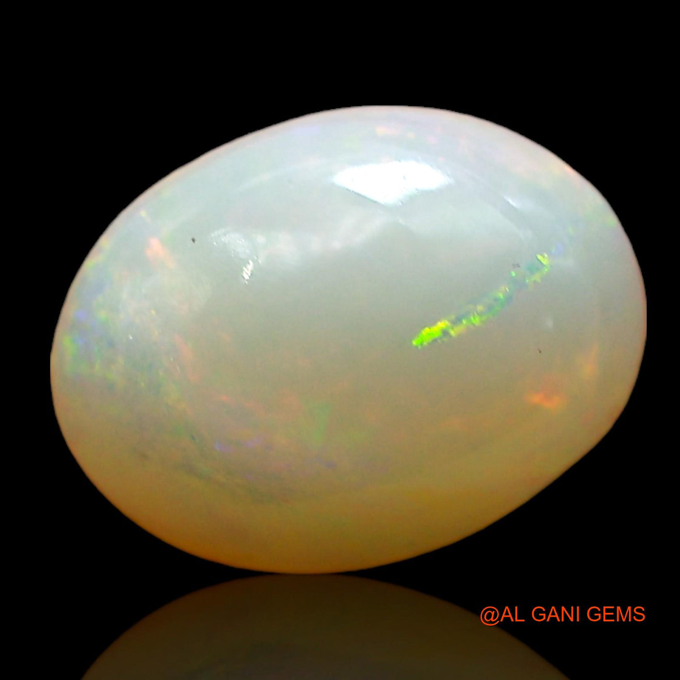 Natural Fire Opal Gemstone 1.00 Cts Loose Oval Cabochon From Australia 8x6x4 mm AE-399