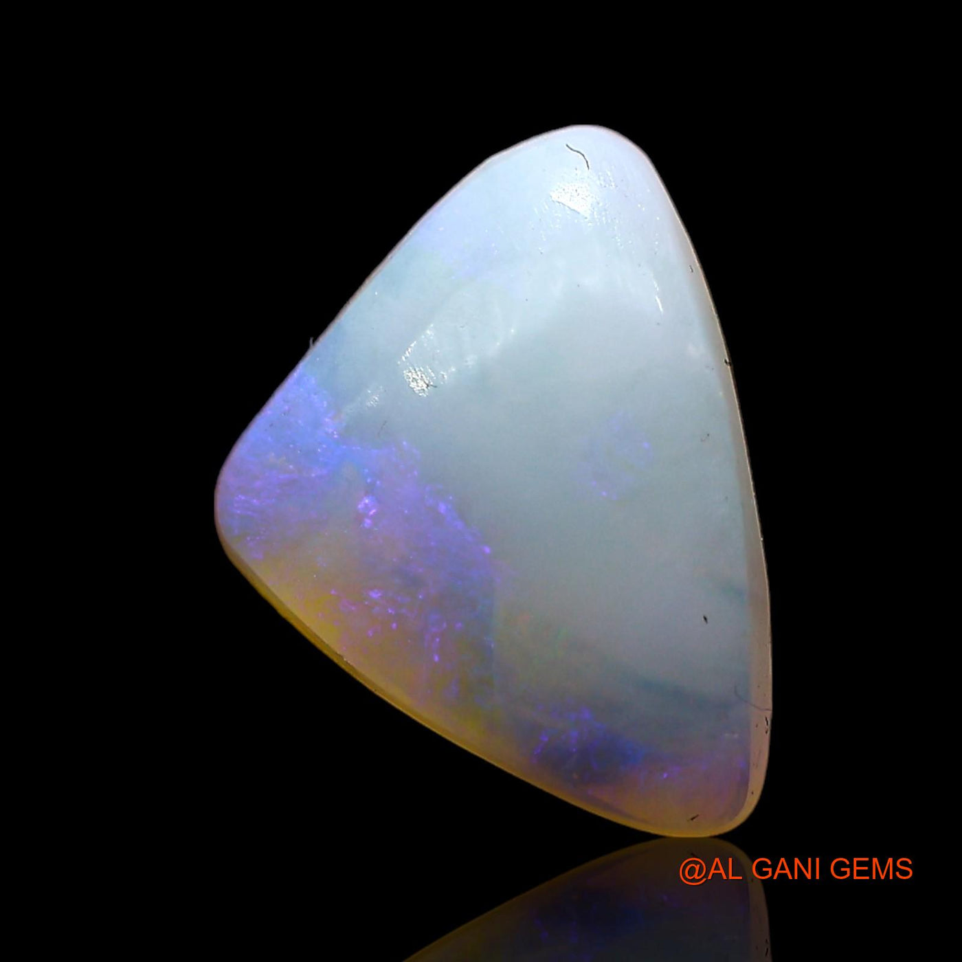 2.00 Cts Natural Australian Fire Opal Loose Gemstone Trillion Cabochon 12x9x3 mm AE-400