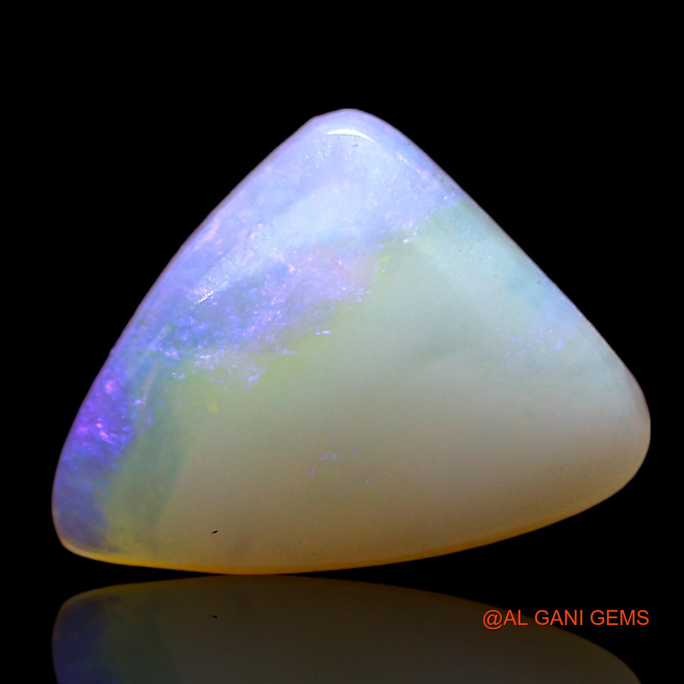 2.00 Cts Natural Australian Fire Opal Loose Gemstone Trillion Cabochon 12x9x3 mm AE-400