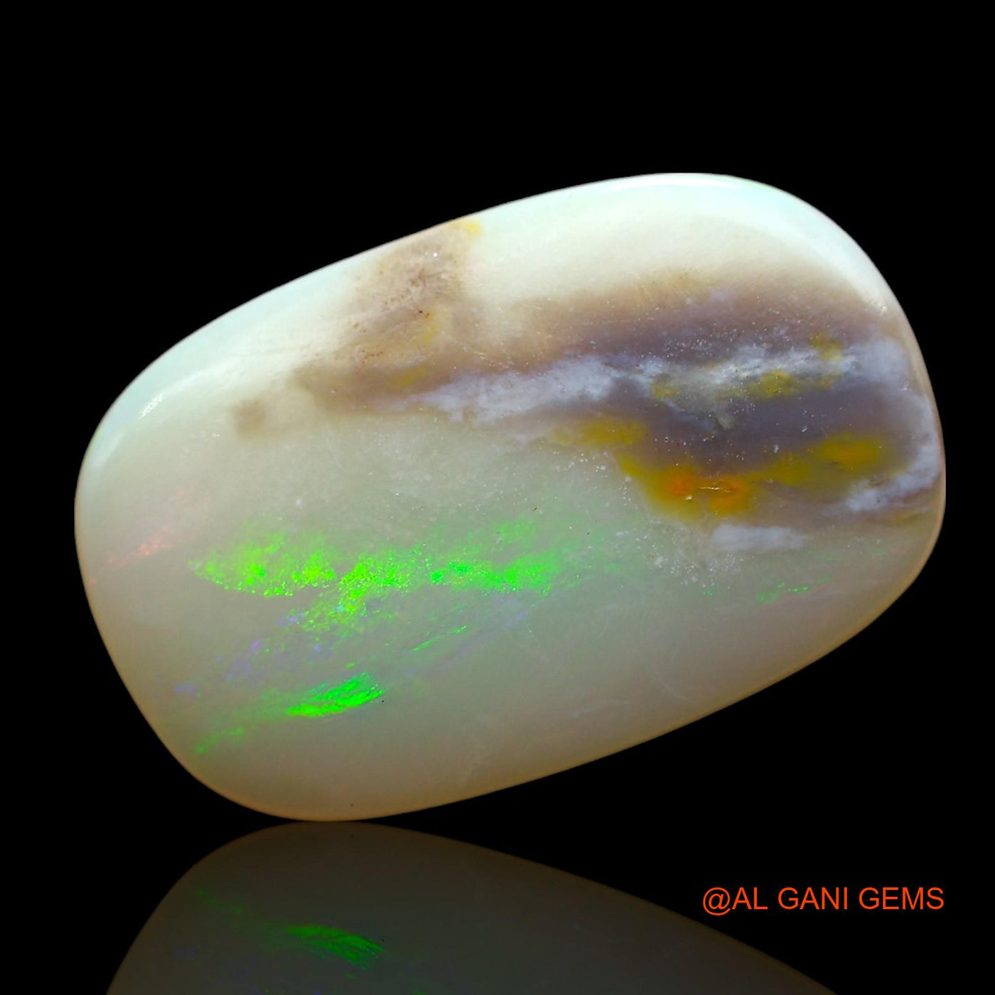 Natural Fire Opal Gemstone 6.00 Cts Loose Oval Cabochon From Australia 19x12x4 mm AE-402