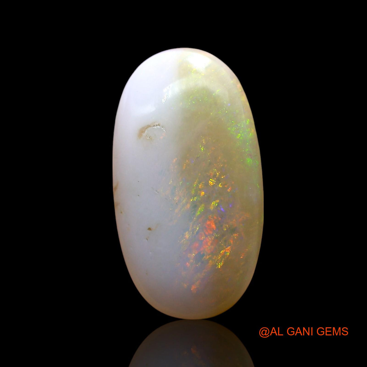 7.00 Cts Natural Australian Fire Opal Loose Gemstone Oval Cabochon 19x10x5 mm AE-403