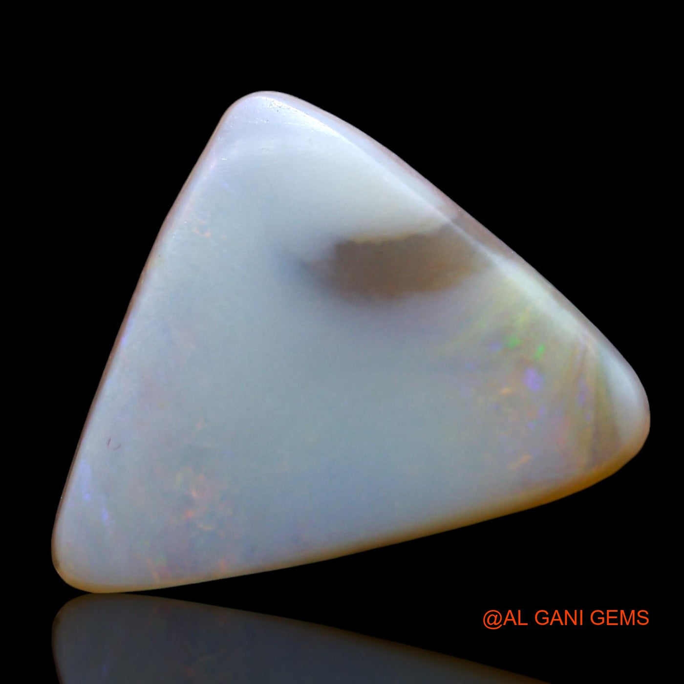 3.00 Cts Natural Australian Fire Opal Loose Gemstone Trillion Cabochon 17x13x2 mm AE-407