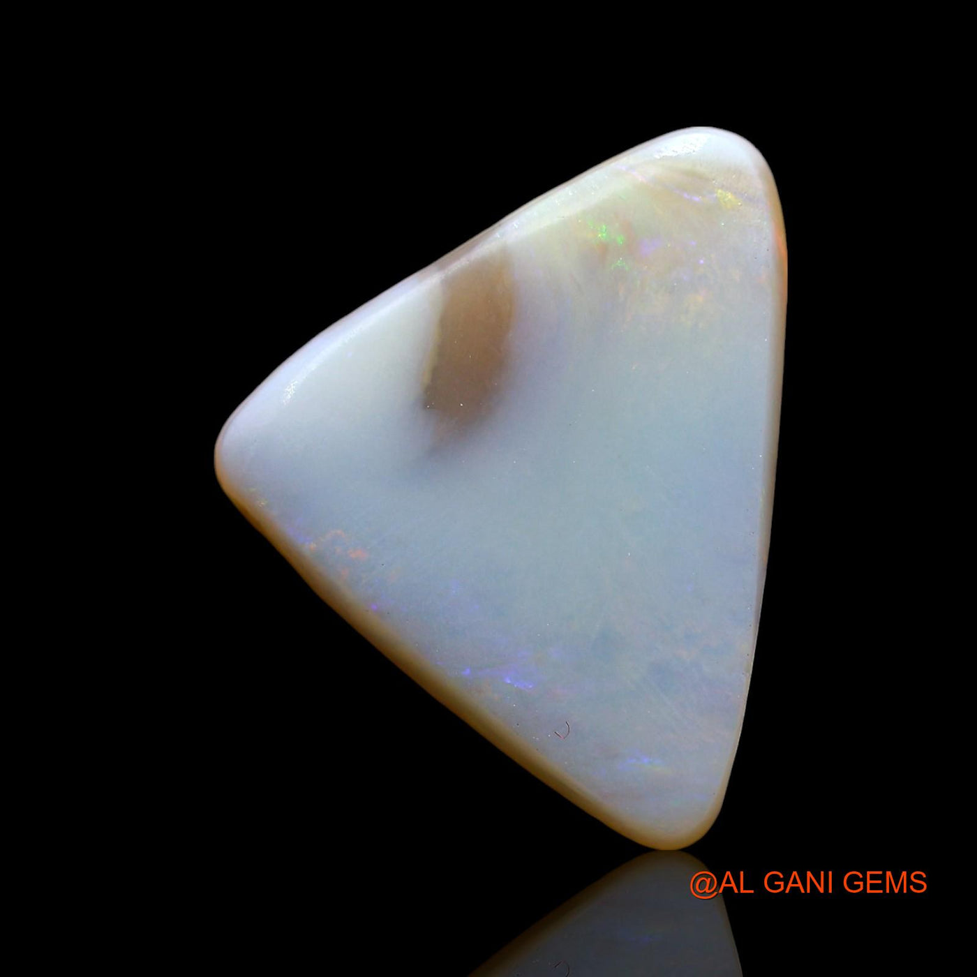 3.00 Cts Natural Australian Fire Opal Loose Gemstone Trillion Cabochon 17x13x2 mm AE-407