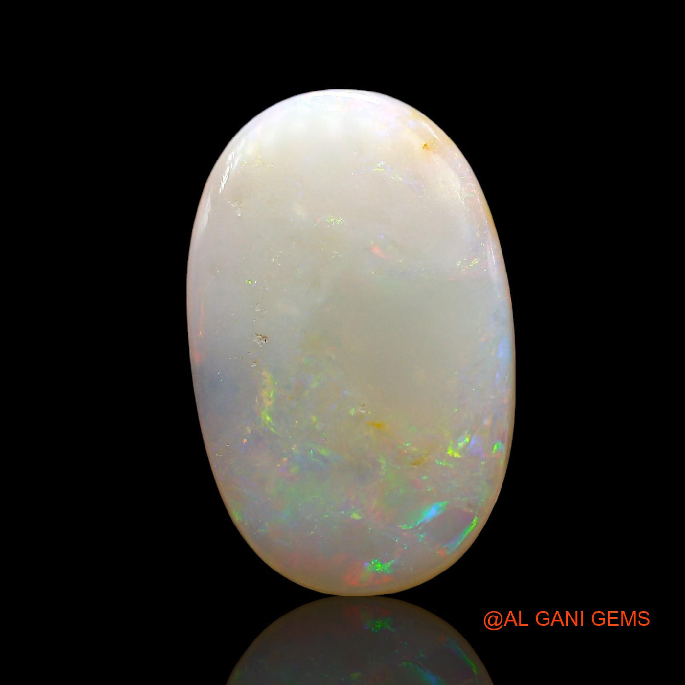 Natural Untreated Fire Opal Loose Gemstone Oval Cabochon From Australia 3.00 Cts 17x11x2 mm AE-409