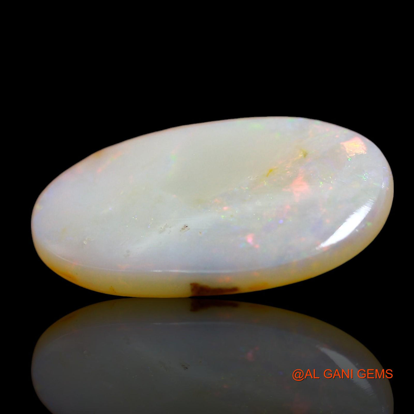 Natural Untreated Fire Opal Loose Gemstone Oval Cabochon From Australia 3.00 Cts 17x11x2 mm AE-409