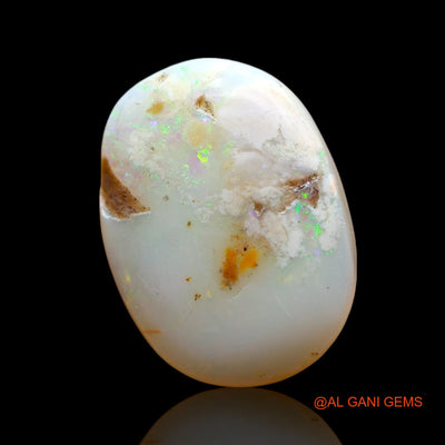 Natural Fire Opal Gemstone 4.00 Cts Loose Oval Cabochon From Australia 15x11x2 mm AE-410