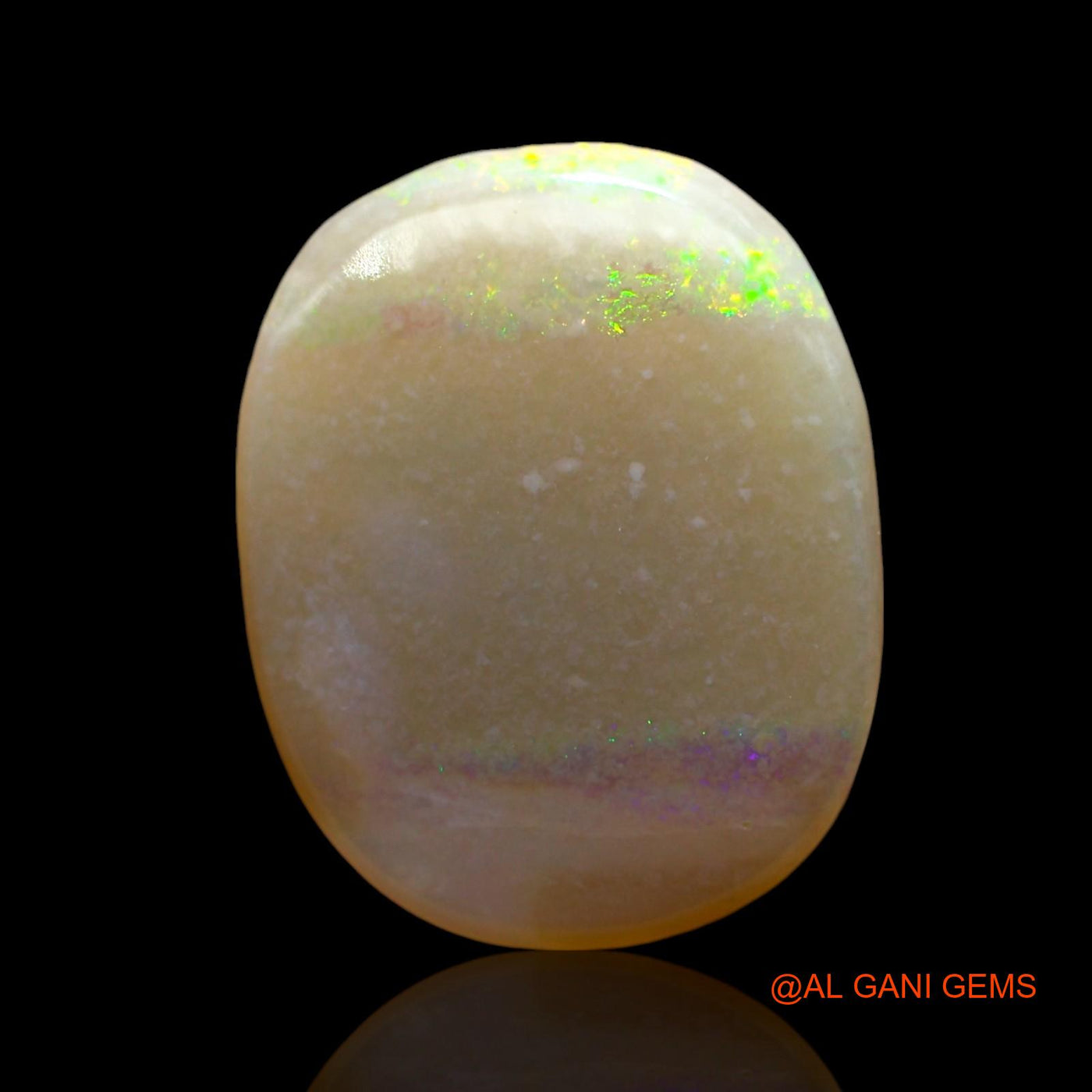 4.00 Cts Unheated Australian Fire Opal Loose Gemstone Oval Cabochon Natural 16x12x3 mm AE-411