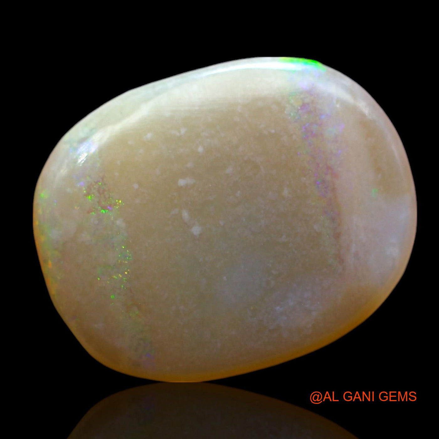 4.00 Cts Unheated Australian Fire Opal Loose Gemstone Oval Cabochon Natural 16x12x3 mm AE-411