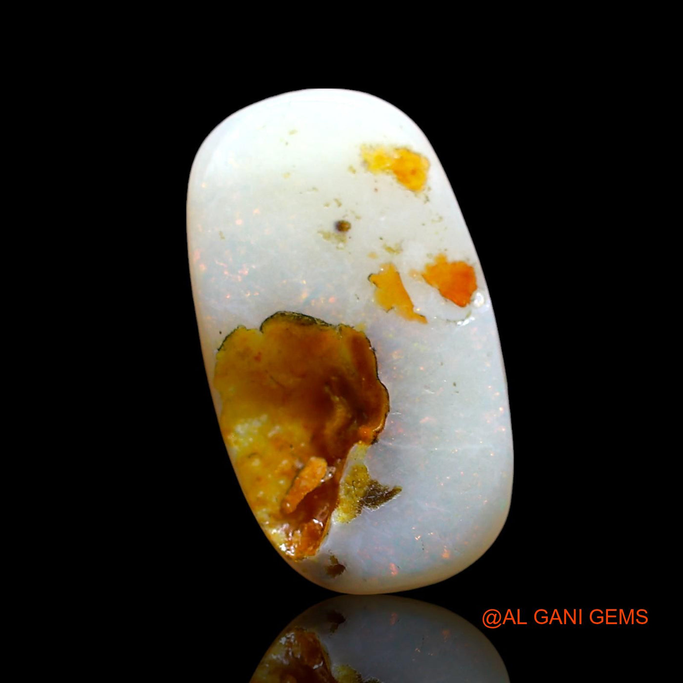 4.00 Cts Natural Australian Fire Opal Oval Cabochon Loose Gemstone For Jewelry 17x9x3 mm AE-412