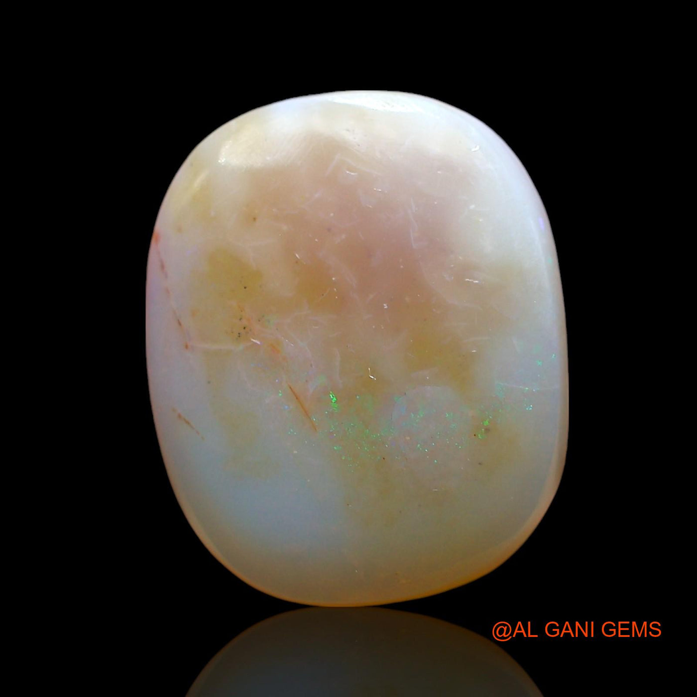 Natural Fire Opal Gemstone 5.00 Cts Loose Oval Cabochon From Australia 15x12x4 mm AE-413