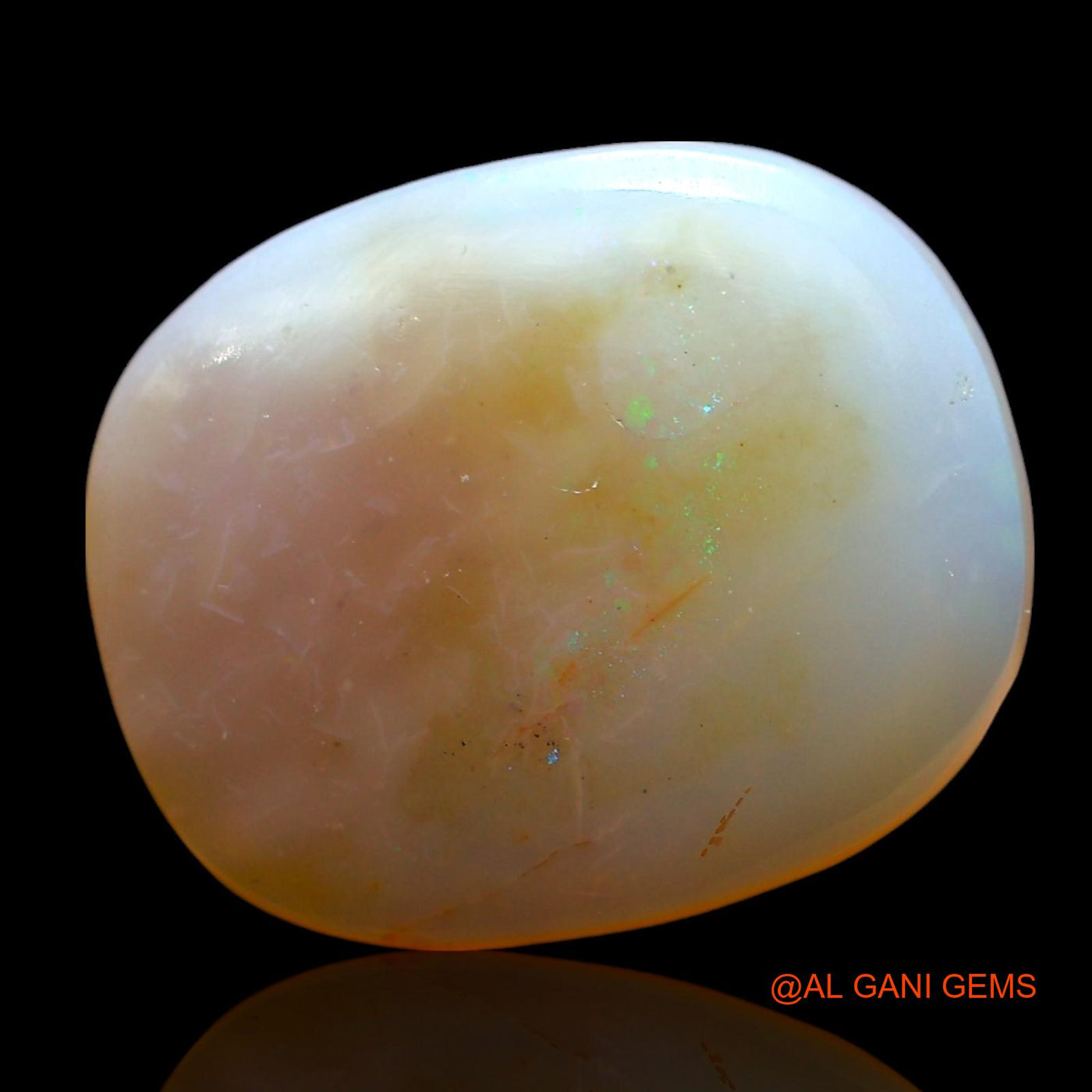 Natural Fire Opal Gemstone 5.00 Cts Loose Oval Cabochon From Australia 15x12x4 mm AE-413