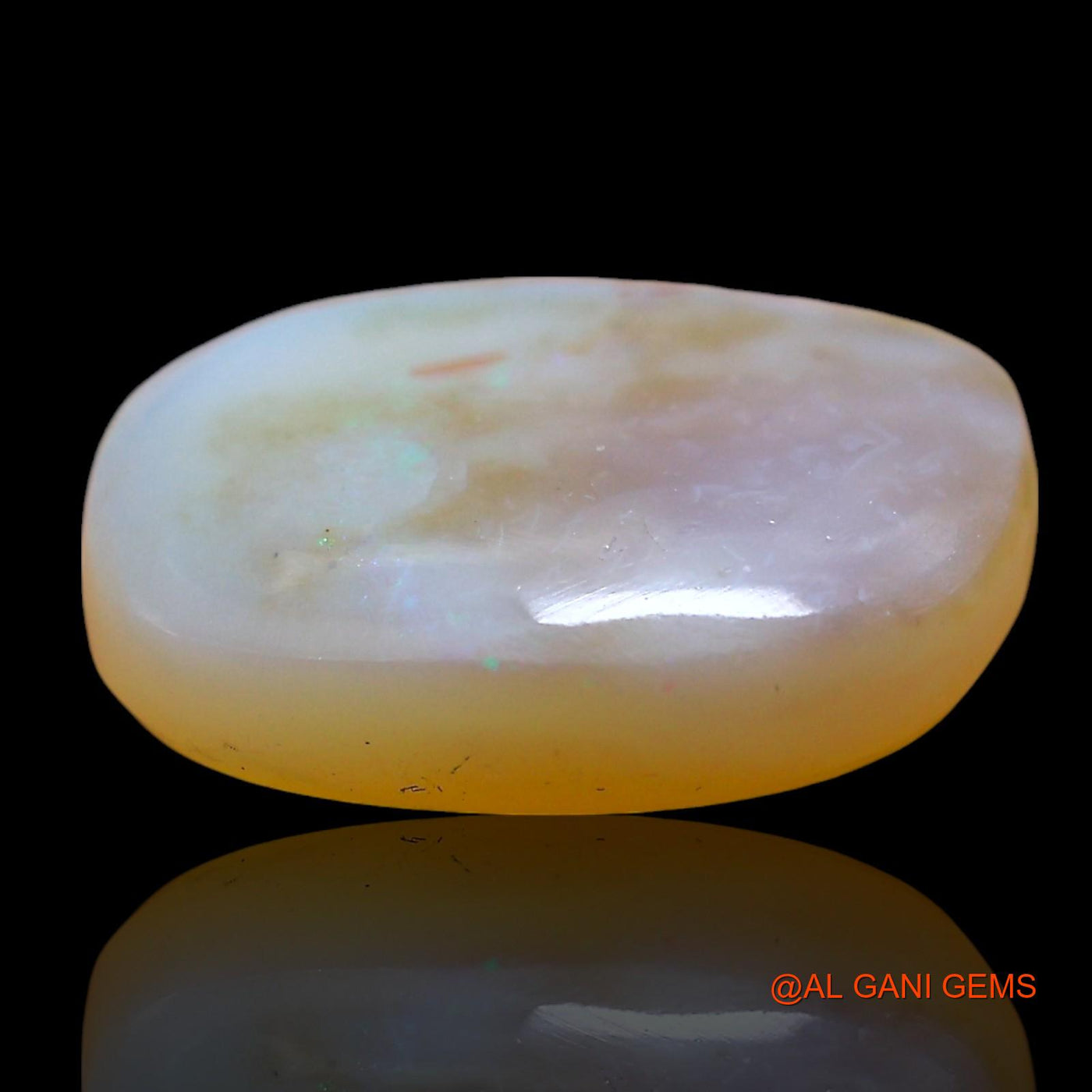 Natural Fire Opal Gemstone 5.00 Cts Loose Oval Cabochon From Australia 15x12x4 mm AE-413