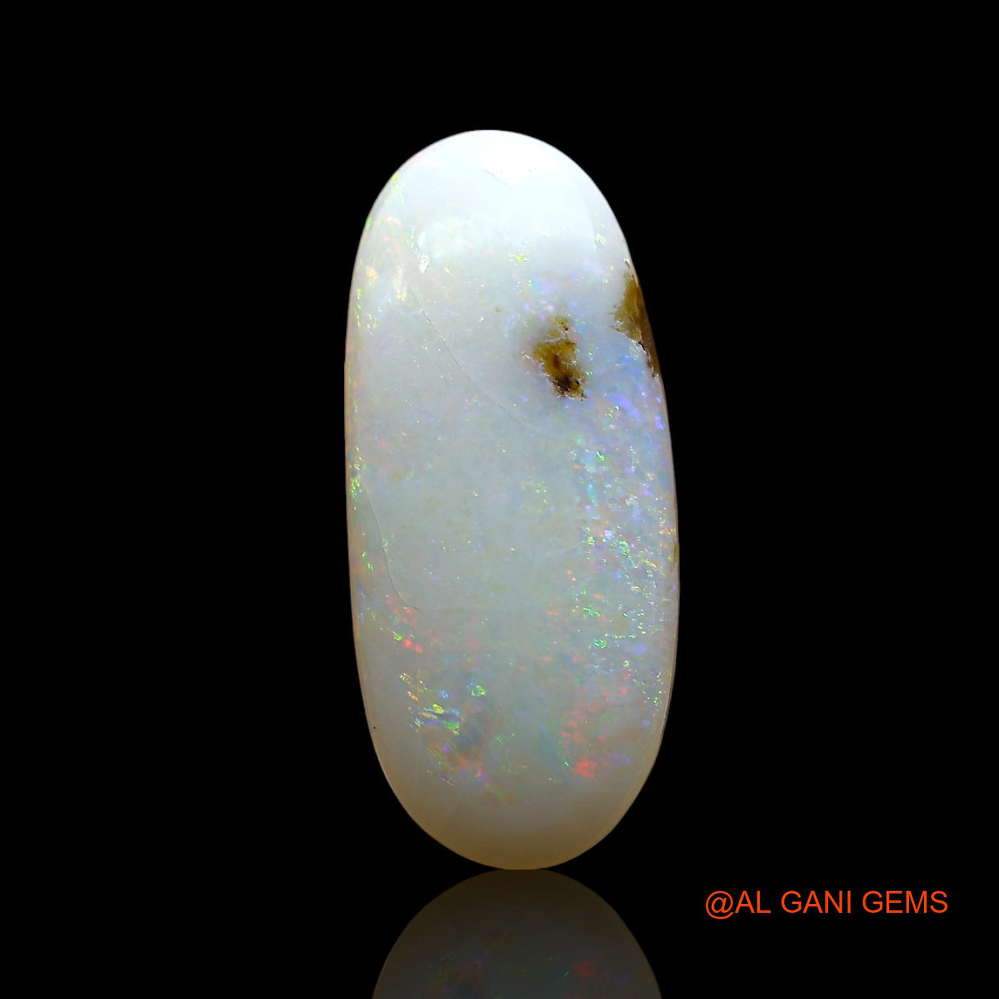4.00 Cts Natural Australian Fire Opal Loose Gemstone Oval Cabochon 18x8x8 mm AE-414