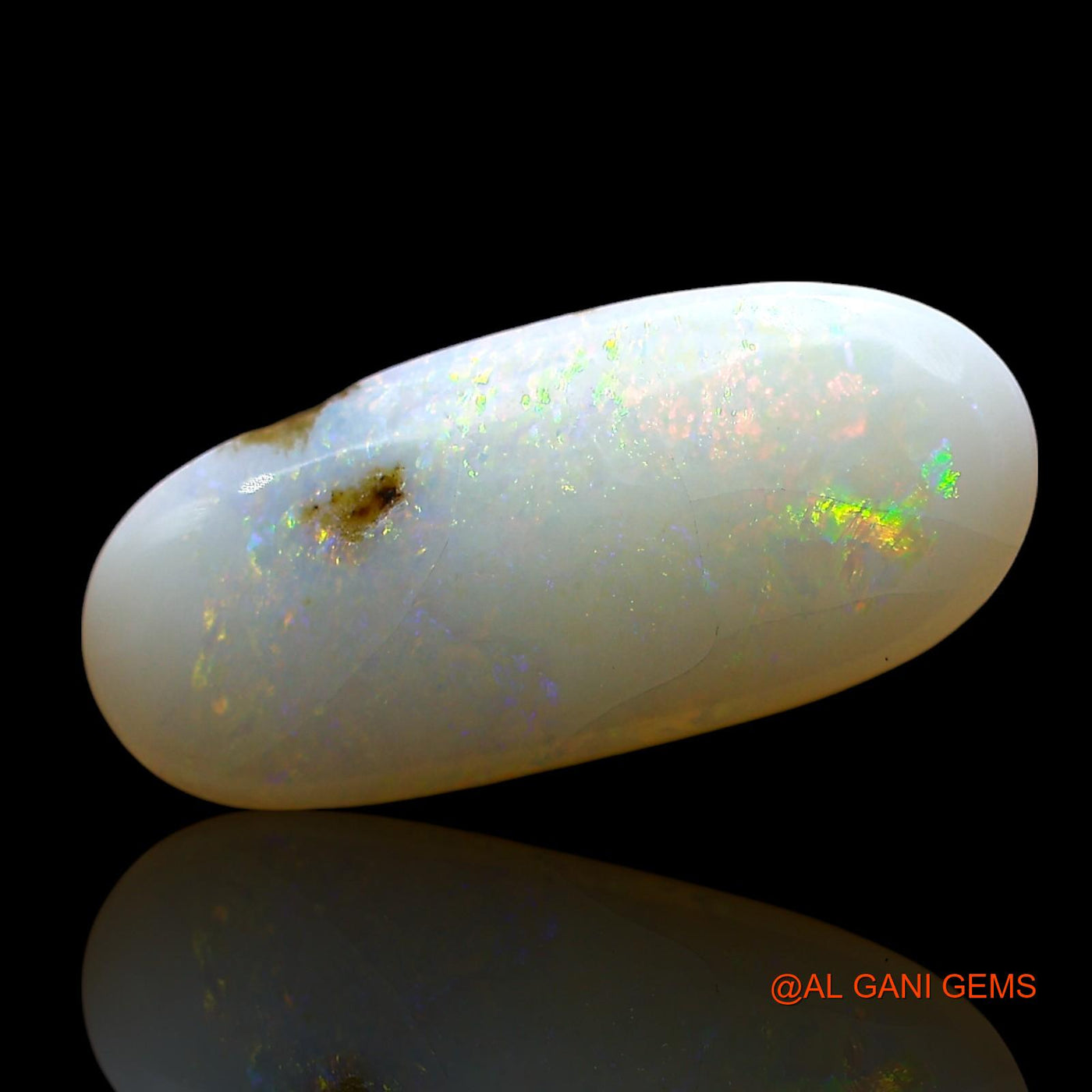 4.00 Cts Natural Australian Fire Opal Loose Gemstone Oval Cabochon 18x8x8 mm AE-414