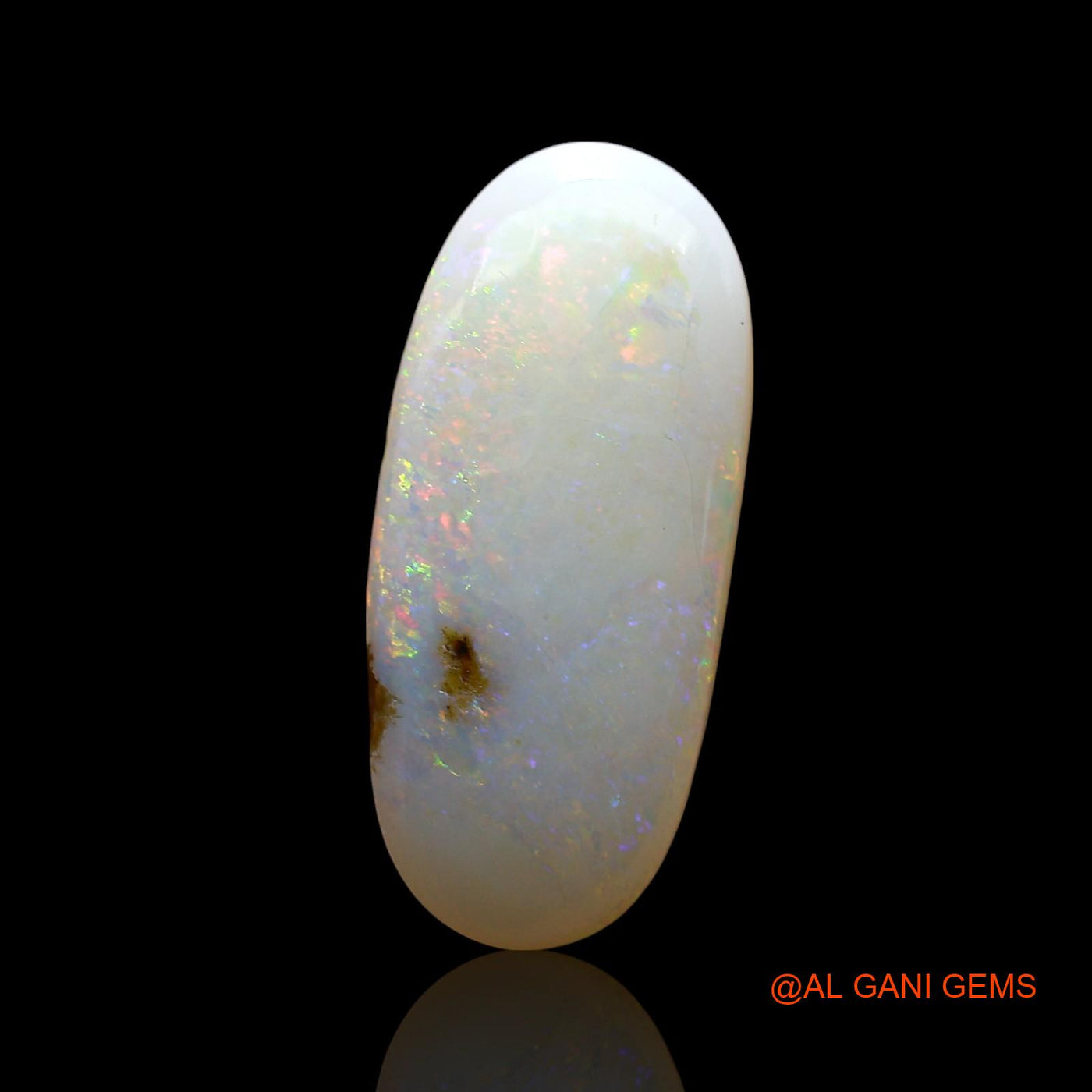 4.00 Cts Natural Australian Fire Opal Loose Gemstone Oval Cabochon 18x8x8 mm AE-414