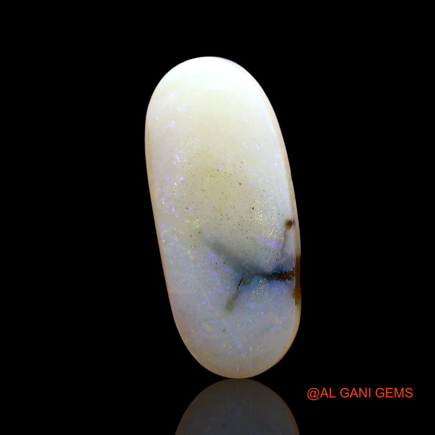 4.00 Cts Natural Australian Fire Opal Loose Gemstone Oval Cabochon 18x8x8 mm AE-414