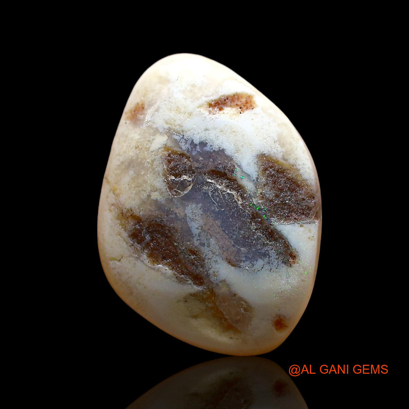 5.00 Cts Natural Australian Fire Opal Fancy Cabochon Loose Gemstone For Jewelry 16x12x4 mm AE-415