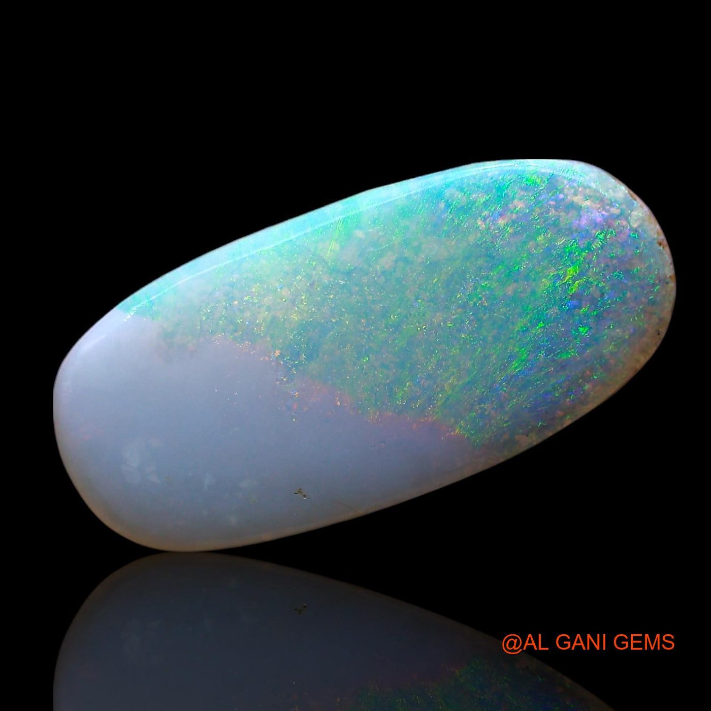 4.00 Cts Natural Australian Fire Opal Loose Gemstone Oval Cabochon 17x8x3 mm AE-416