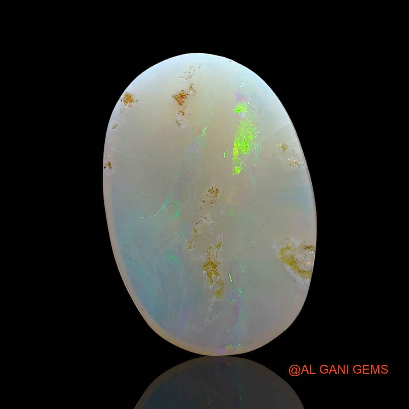 3.00 Cts Natural Australian Fire Opal Loose Gemstone Oval Cabochon 17x10x3 mm AE-417