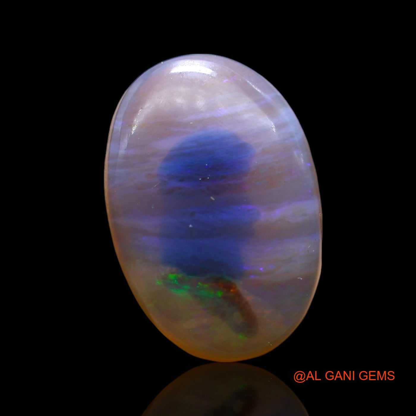 6.00 Cts Natural Australian Fire Opal Loose Gemstone Oval Cabochon 16x12x4 mm AE-419