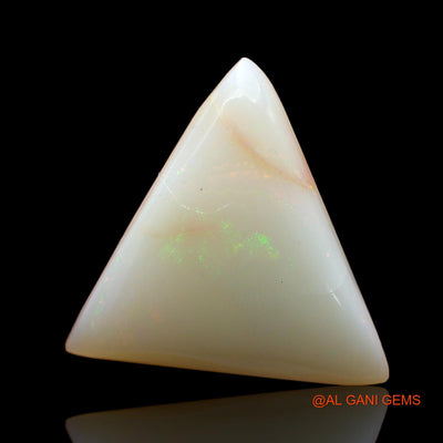Natural Untreated Fire Opal Loose Gemstone Trillion Cabochon From Australia 6.00 Cts 16x15x5 mm AE-41