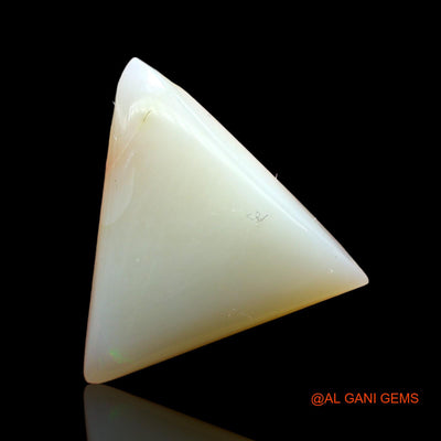 Natural Untreated Fire Opal Loose Gemstone Trillion Cabochon From Australia 6.00 Cts 16x15x5 mm AE-41