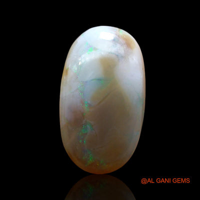 Natural Fire Opal Gemstone 4.00 Cts Loose Oval Cabochon From Australia 16x9x4 mm AE-424