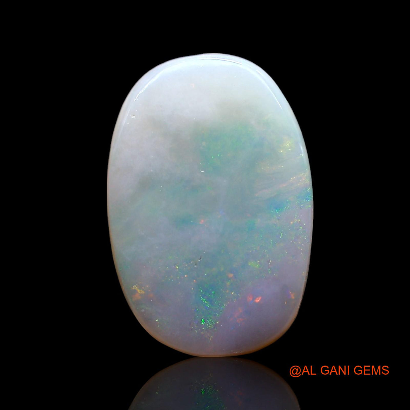 4.00 Cts Natural Australian Fire Opal Loose Gemstone Oval Cabochon 15x10x3 mm AE-425