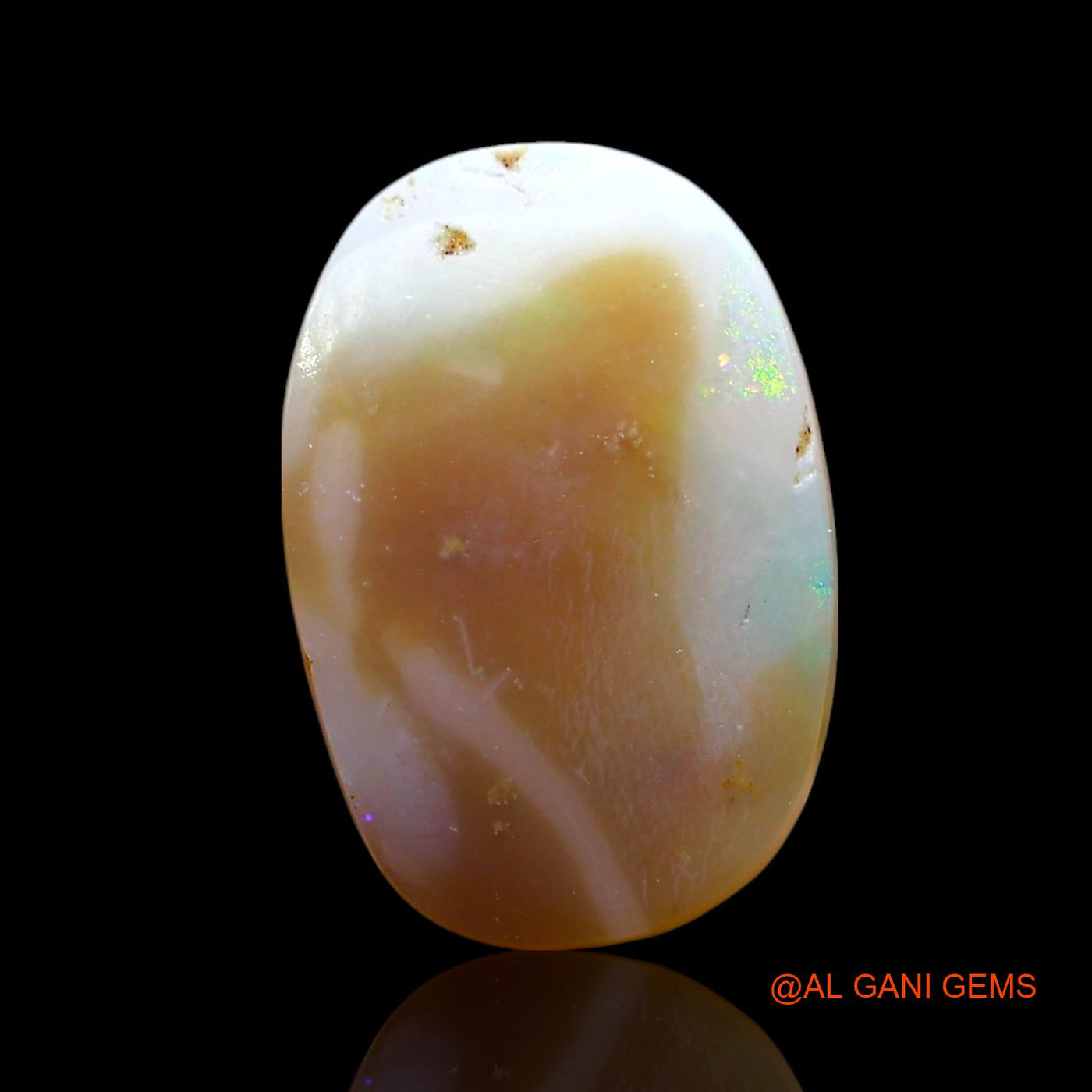 4.00 Cts Natural Australian Fire Opal Loose Gemstone Oval Cabochon 15x10x3 mm AE-425