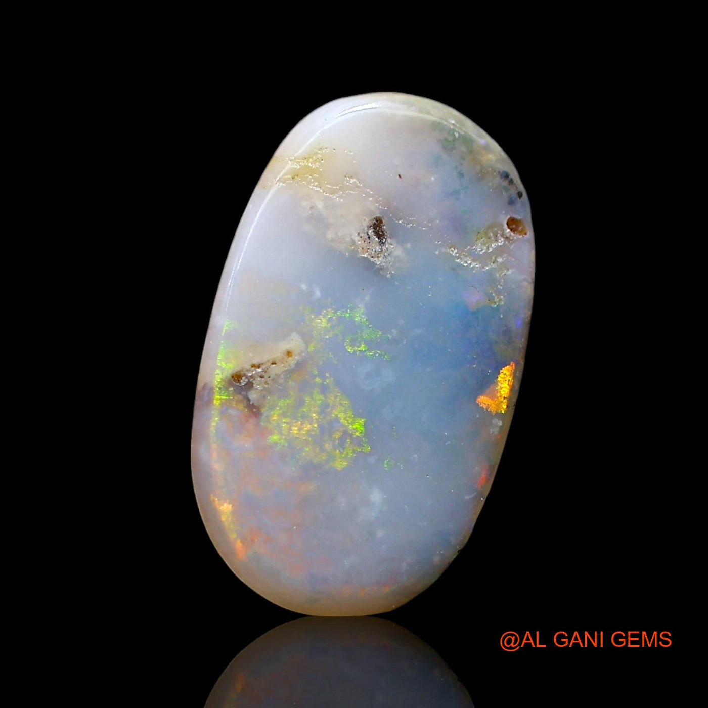 2.00 Cts Natural Australian Fire Opal Oval Cabochon Loose Gemstone For Jewelry 17x10x2 mm AE-426