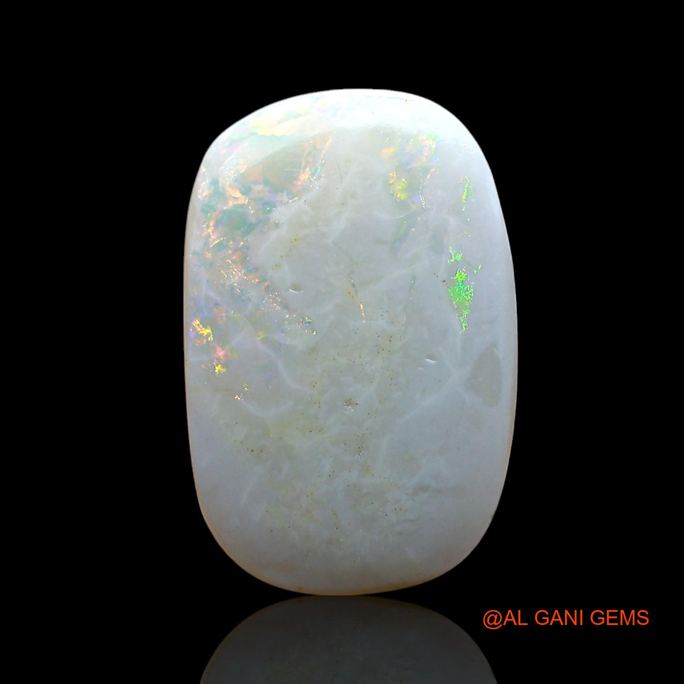 Natural Untreated Fire Opal Loose Gemstone Oval Cabochon From Australia 3.00 Cts 15x10x3 mm AE-428