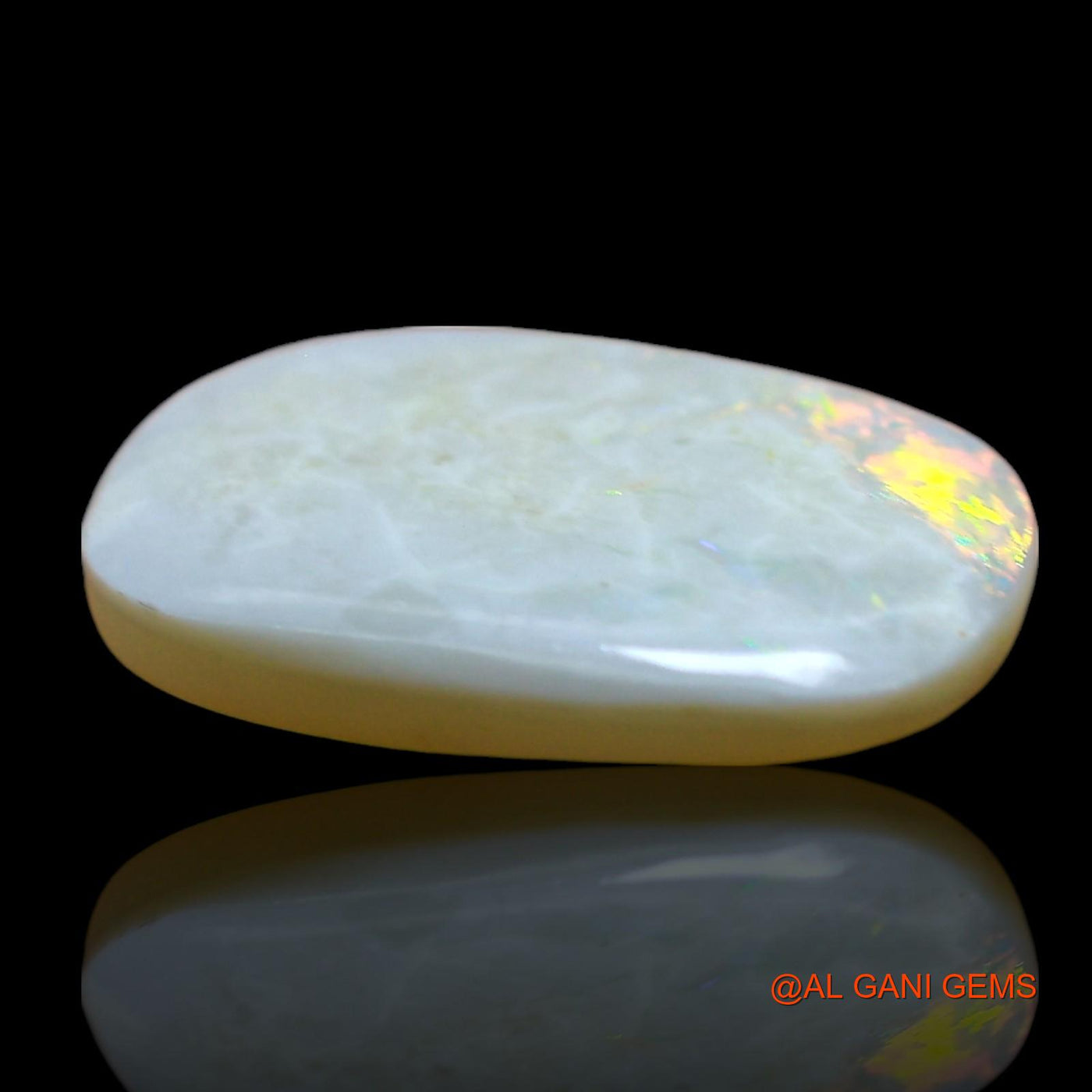 Natural Untreated Fire Opal Loose Gemstone Oval Cabochon From Australia 3.00 Cts 15x10x3 mm AE-428