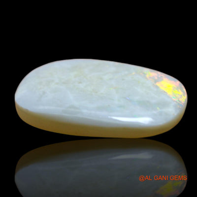 Natural Untreated Fire Opal Loose Gemstone Oval Cabochon From Australia 3.00 Cts 15x10x3 mm AE-428