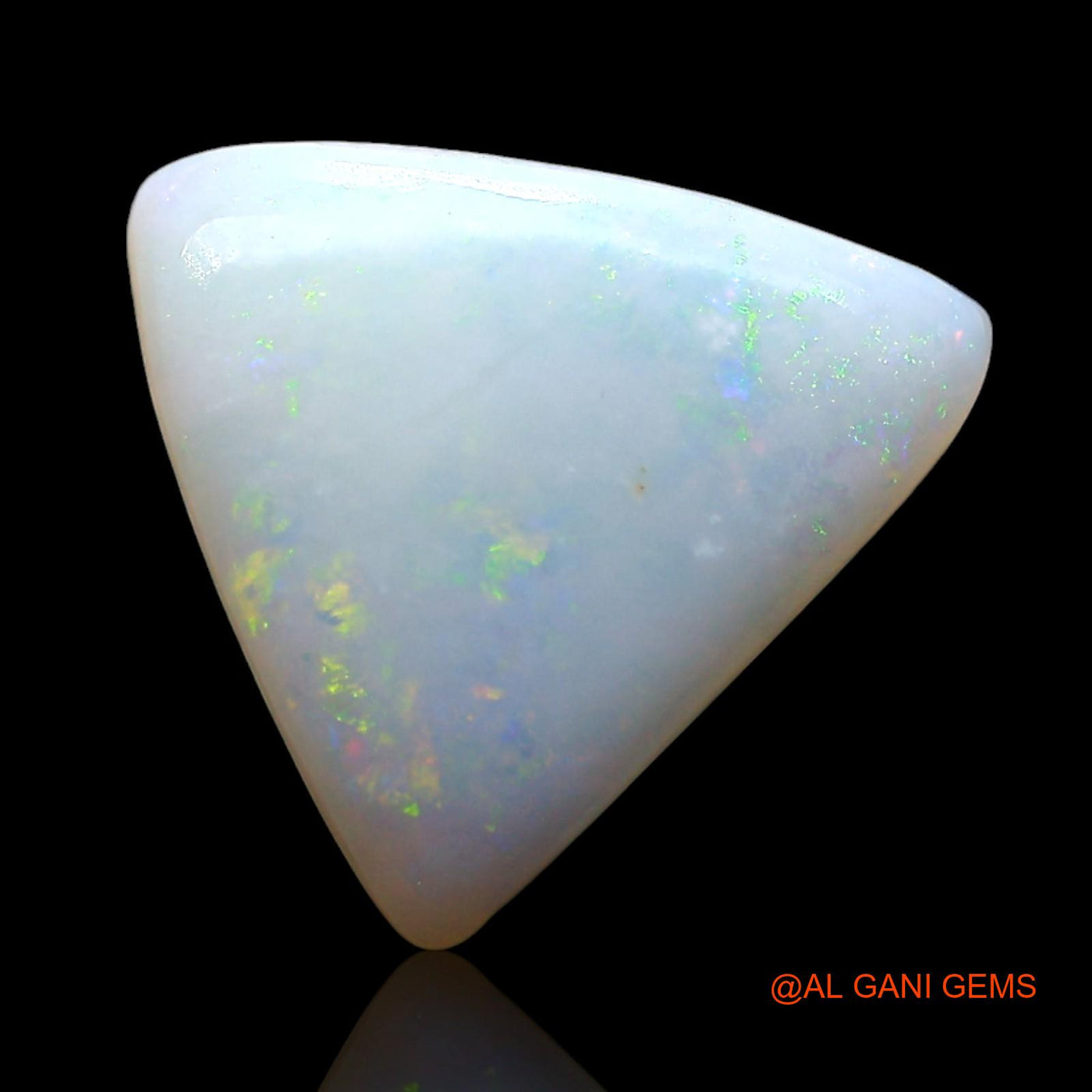 3.00 Cts Unheated Australian Fire Opal Loose Gemstone Trillion Cabochon Natural 13x13x3 mm AE-429