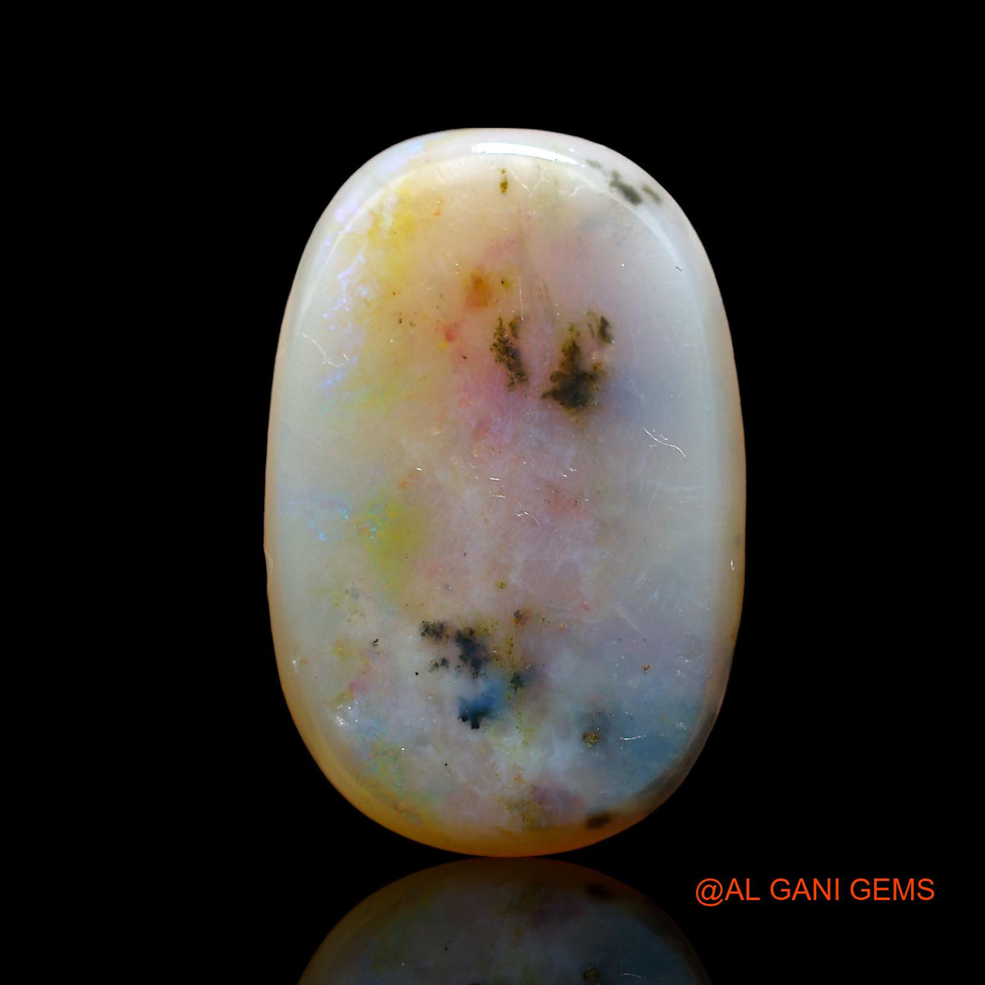 10.00 Cts Natural Australian Fire Opal Loose Gemstone Oval Cabochon 19x12x5 mm AE-42