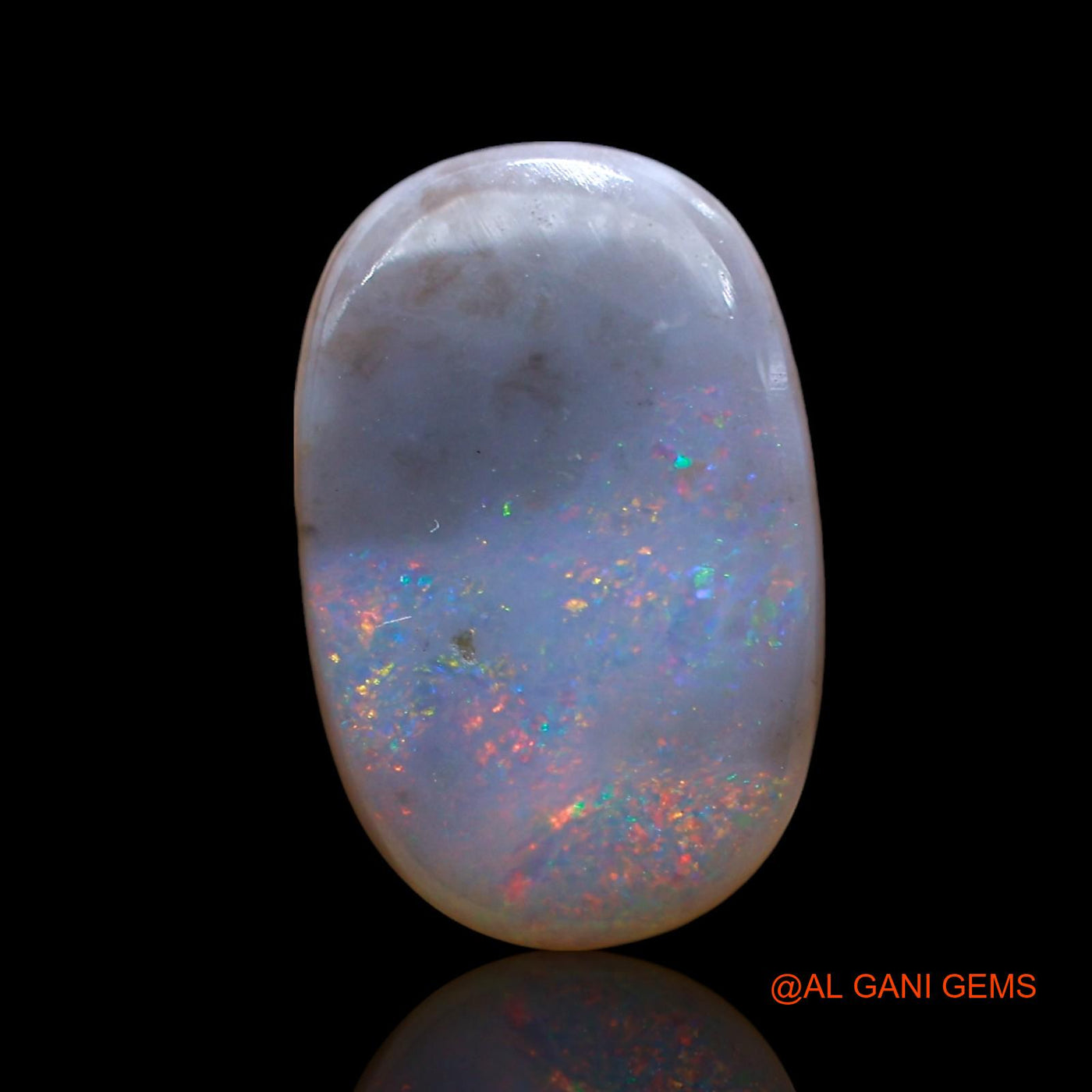 3.00 Cts Unheated Australian Fire Opal Loose Gemstone Oval Cabochon Natural 16x10x2 mm AE-432