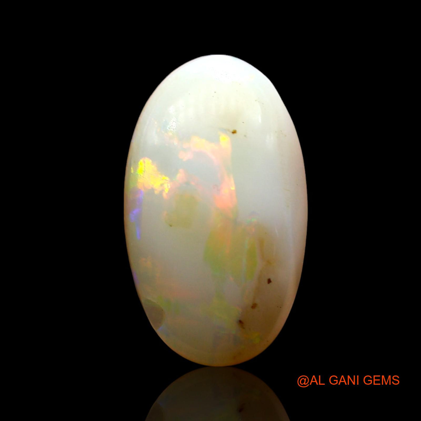4.00 Cts Natural Australian Fire Opal Loose Gemstone Oval Cabochon 16x9x4 mm AE-434
