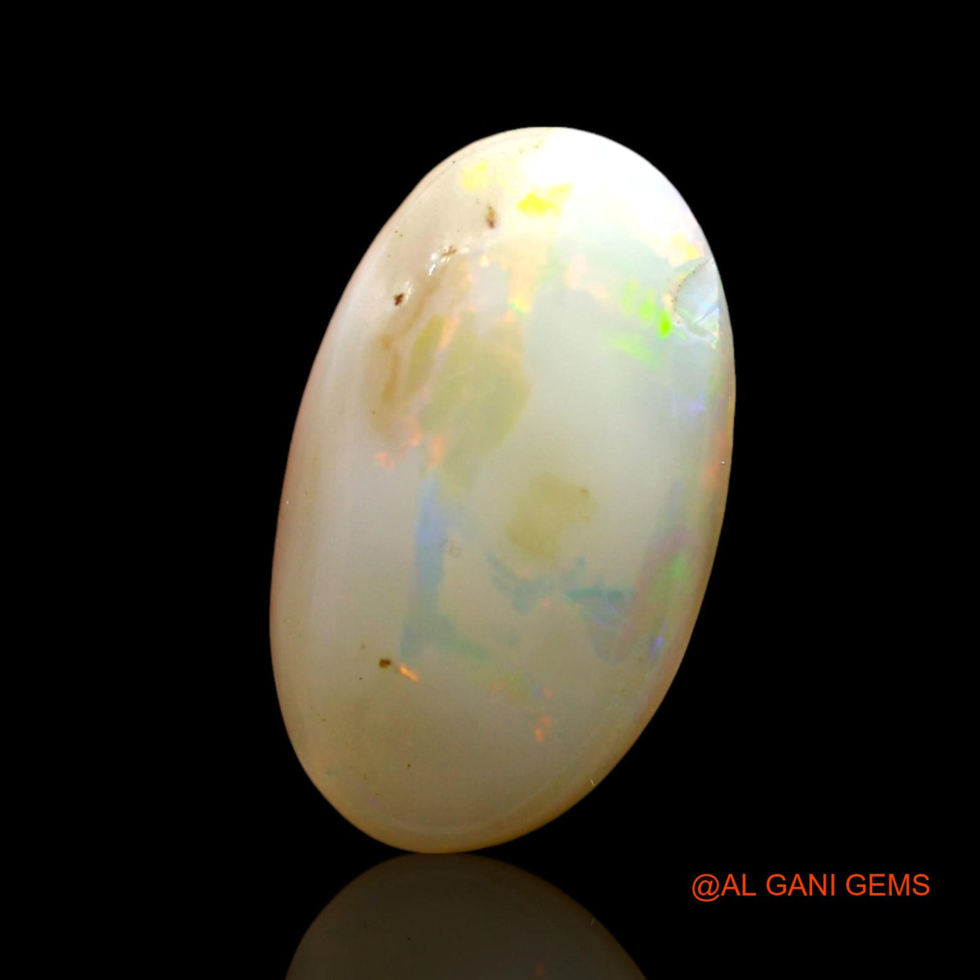 4.00 Cts Natural Australian Fire Opal Loose Gemstone Oval Cabochon 16x9x4 mm AE-434