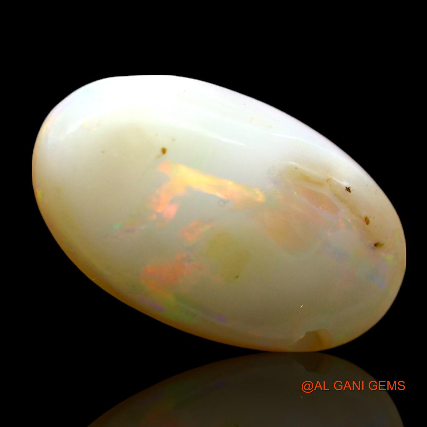 4.00 Cts Natural Australian Fire Opal Loose Gemstone Oval Cabochon 16x9x4 mm AE-434